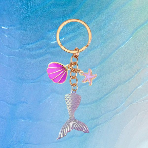 Wholesale Mermaid Tail Shell Keychain Fashion