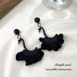 Wholesale Retro Exaggerated Black Swan Earrings Cheap