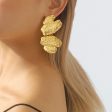 Wholesale Fashion Irregular Retro Exaggerated Geometric Multi-layer Stitching Earrings For Sale