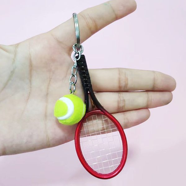 Wholesale Imitation Tennis Racket Keychain For Discount