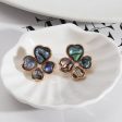 Wholesale Four-leaf Flower Fashion Abalone All-match Trendy Earrings Online Sale