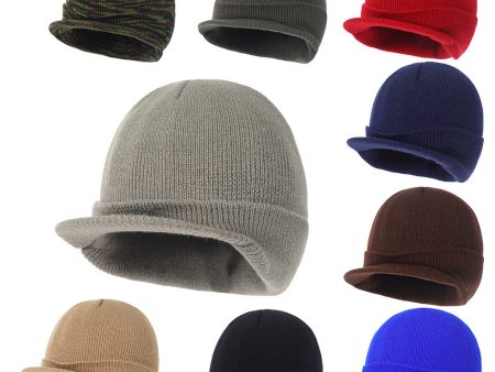 Wholesale Autumn and Winter Warm All-match Wide Brim Cap Beanie Online now