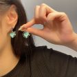 Wholesale Fluorescent Blue Star Heart Earrings on Sale