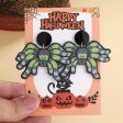 Wholesale Creative Spider Handmade Halloween Horror Ghost Spider Acrylic Earrings For Discount