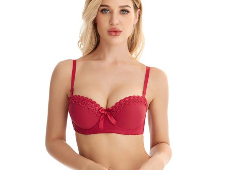 Wholesale Embroidered Butterfly with Steel Ring Non-slip Bra Hot on Sale