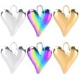 Wholesale Love Heart Steel Gold Titanium Steel Colorful Pendant Accessories Cheap