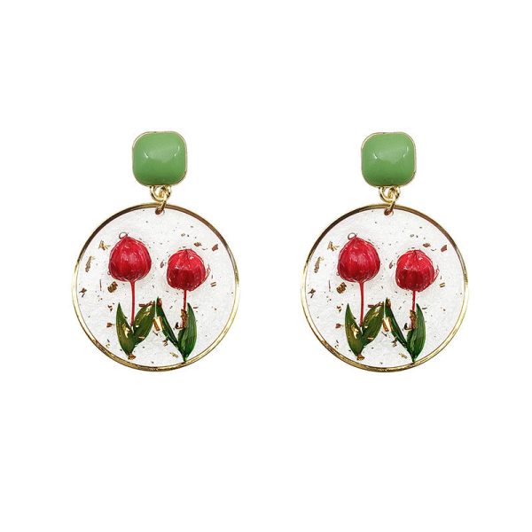 Wholesale Epoxy Eternal Pollen Bud Earrings on Sale