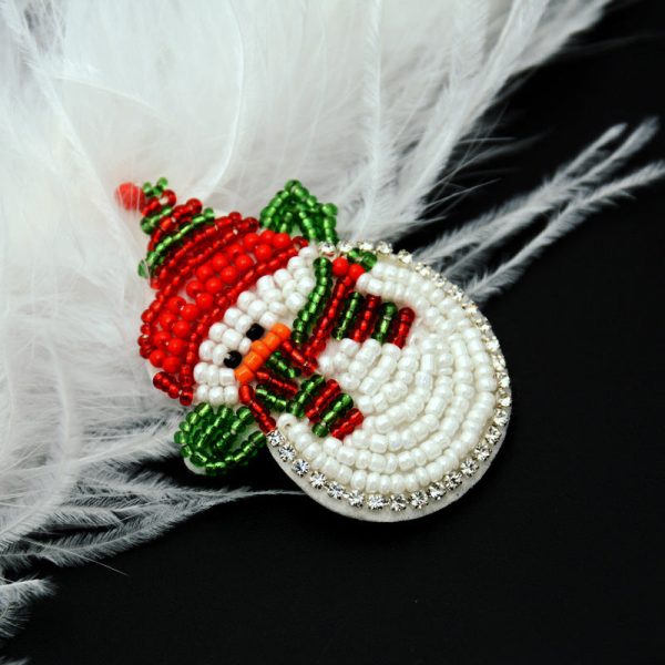 Wholesale Handmade Beaded Santa Claus Embroidery Patches Hat Clothes Decoration Supply