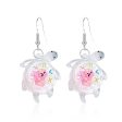 Wholesale Cartoon Transparent Luminous Turtle Acrylic Earrings For Discount