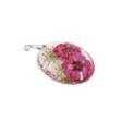 Wholesale 6pcs Resin Dried Flower Real Flower Pendant Necklace Earring Accessories For Discount