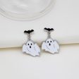 Wholesale Halloween Funny Exaggerated Skull Ghost Cross Earrings Fashion