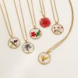 Wholesale 6pcs Irregular Round Flower Vintage Necklace For Discount