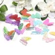 Wholesale 100pcs Acrylic Two-color Gradient Butterfly Crack Wing Beads Supply