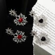 Wholesale Halloween Sweet Cool Dark Love Spider Web Earrings Fashion