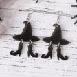 Wholesale Halloween Gothic Witch Hat Boots Acrylic Earrings Hot on Sale