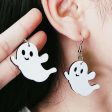 Wholesale Halloween Horror Spider Ghost Acrylic Earrings on Sale