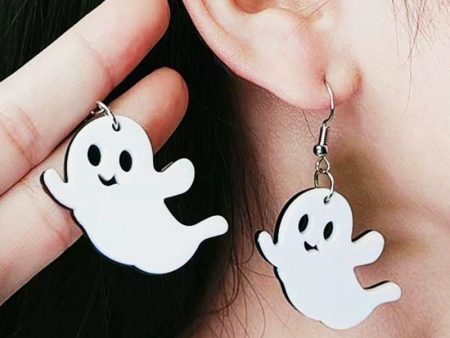 Wholesale Halloween Horror Spider Ghost Acrylic Earrings on Sale