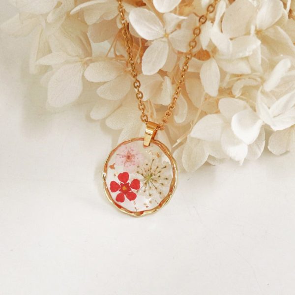 Wholesale 6pcs Irregular Round Flower Vintage Necklace For Discount