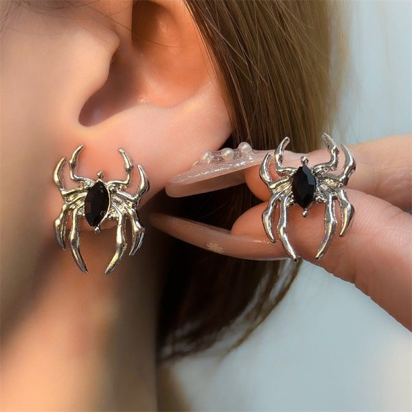 Wholesale Halloween Spider Mermaid Skull Earrings Sale