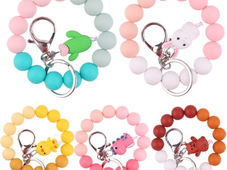 Wholesale 3D Cartoon Animal Wrist Keychain Hot on Sale