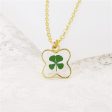 Wholesale 6pcs Handmade Resin Butterfly Shape Real Flower Four-leaf Clover Specimen Necklace Online Hot Sale