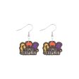 Wholesale Fashion Cat Letter Wood Earrings Online