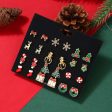 Wholesale Christmas Tree Bow Tie Snowman Gift Socks Snowflake Elk Earrings Set Online Hot Sale