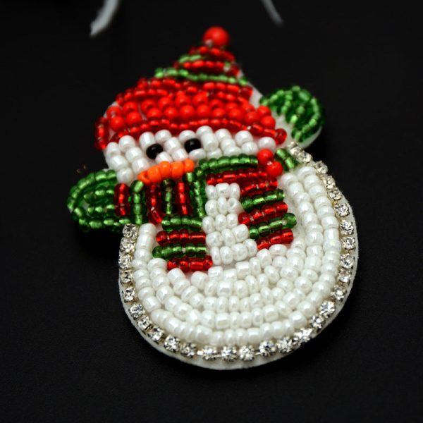 Wholesale Handmade Beaded Santa Claus Embroidery Patches Hat Clothes Decoration Supply