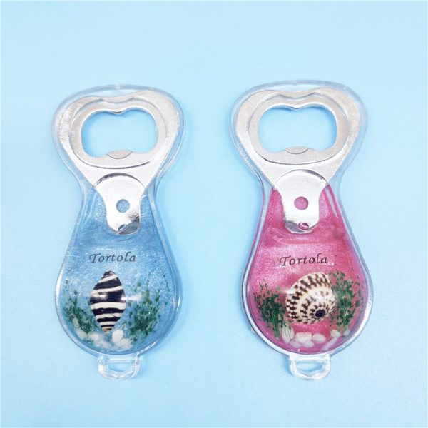 Wholesale 6pcs Multifunctional Beer Bottle Opener Glue Small Conch Keychain For Sale