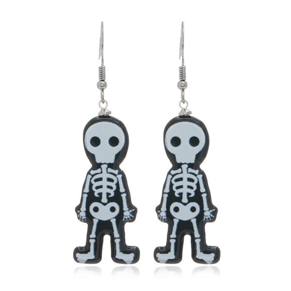 Wholesale Halloween Series Funny Creative Acrylic Earrings Hot on Sale