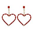 Wholesale Shiny Heart-shaped Diamond Earrings For Sale