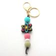 Wholesale Silicone Inspirational Scientist Print Beaded Keychain Supply