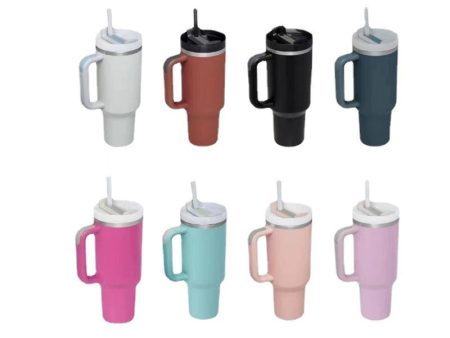 Wholesale 2nd Generation 40oz Ice Cup Silicone Handle Rubber Paint Stainless Steel Thermos Cup Supply