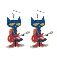 Wholesale Guitar Cat Elephant Puppy Student Teacher Earrings Online Sale