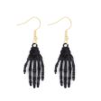 Wholesale Halloween Alloy Oil Dripping Funny Horror Pirate Skull Pumpkin Earrings For Sale