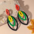 Wholesale Fashion Multi-Shape Wood Earrings Supply