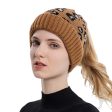 Wholesale  New Leopard Print Autumn winter Knit Hat Fashion