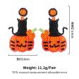 Wholesale Halloween Handmade Beaded Cute Pumpkin Rice Bead Earrings Discount