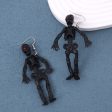 Wholesale Halloween Exaggerated Skeleton Spider Web Pumpkin Earrings Supply