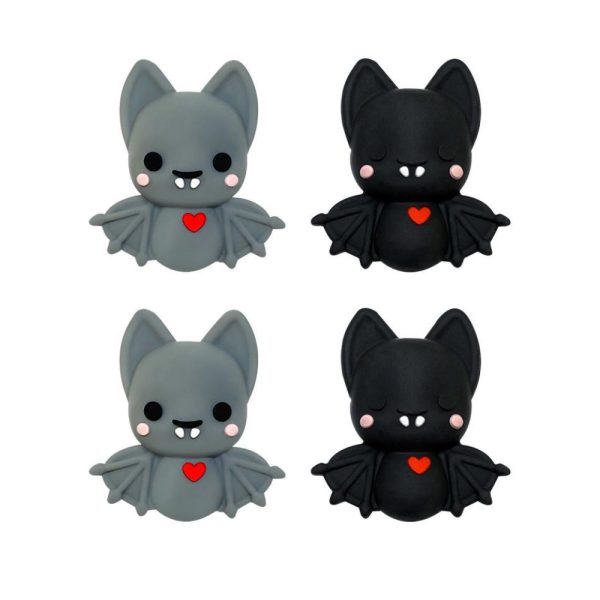 Wholesale 10pcs 3D Cartoon Love Bat Silicone Beads Discount