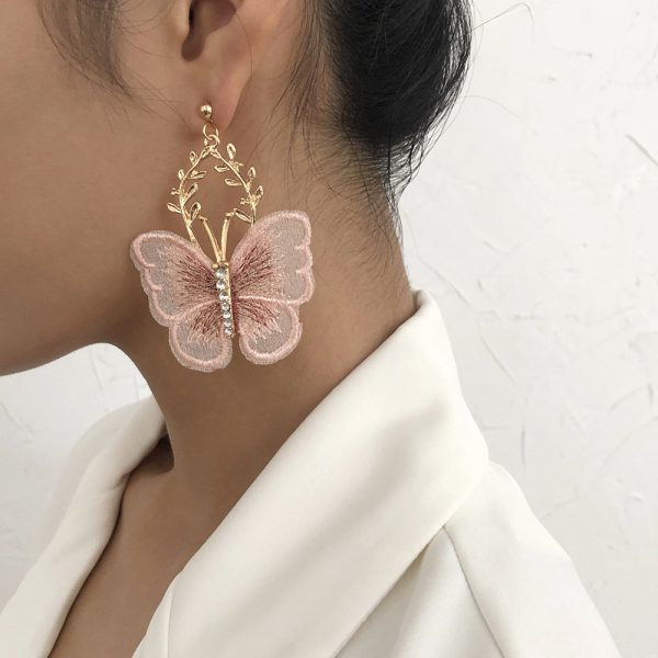 Wholesale Creative Ancient Style Embroidered Lace Butterfly Online now