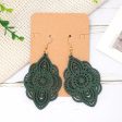 Wholesale Carved Pattern Pendant Vintage Elegant Earrings Online Sale