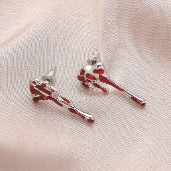 Wholesale Fashion Halloween Eclipse Blood Drop Earrings Online Sale