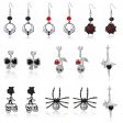 Wholesale Gothic Style Skull Pumpkin Spider Dark Halloween Earrings Fashion