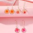 Wholesale Resin Dripping Retro Creative Round Color Earrings Sale