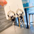 Wholesale Long Female Exaggerated Retro Crystal Streaming Earrings Hot on Sale