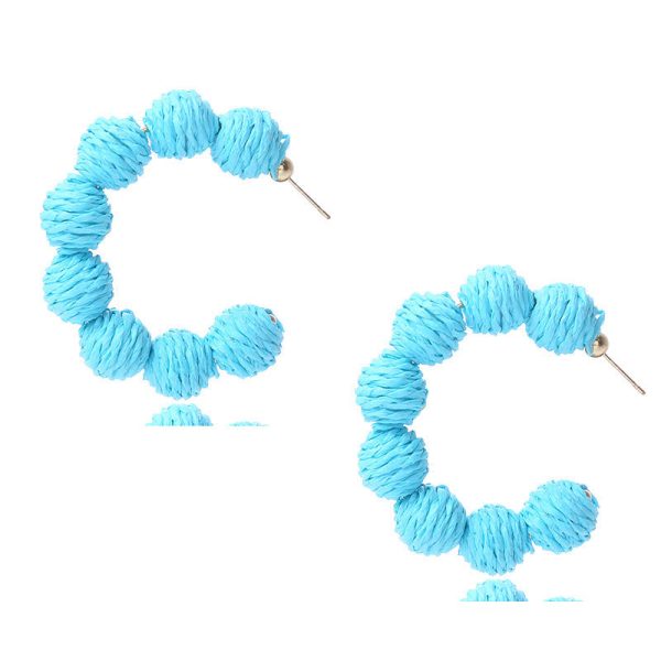 Wholesale Cute Raffia Fashion Vintage Bohemian Earrings Sale