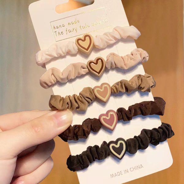 Wholesale Hairband Girls Heart Thick Five-piece Set Online now