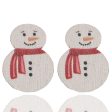 Wholesale Christmas Snowman Christmas Tree Socks Snowflakes Cute Wooden Earrings Fashion