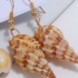 Wholesale Creative Starfish Natural Conch Earrings Five Pairs of Earrings and Studs Discount